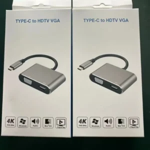 TYPE C TO { HDMI + VGA }