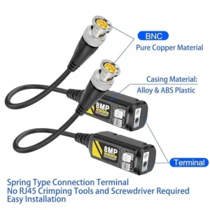 VIDEO BALUN 8MP { HEAVY }
