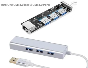 USB TO LAN + 3PORT USB HUB ( 3.0 )