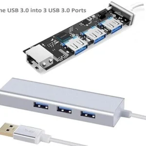 USB TO LAN + 3PORT USB HUB ( 3.0 )
