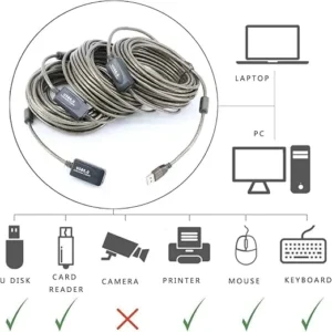 USB EXTENSION CABLE 25MTR ( ACTIVE MAGNET )