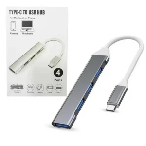 HUB ” TYPEC ” METAL SLIM ( WHITE BOX )