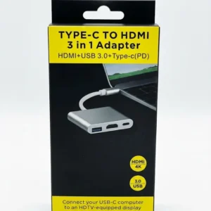 TYPE C TO 3 IN 1 (HDMI+USB+TYPEC )