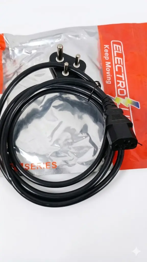 POWER CABLE "DESKTOP" { 1.8 MTR ELECTROLINE }