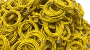 CAT 6E LAN CABLE 2MTR { YELLOW }