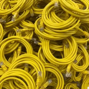 CAT 6E LAN CABLE 2MTR { YELLOW }