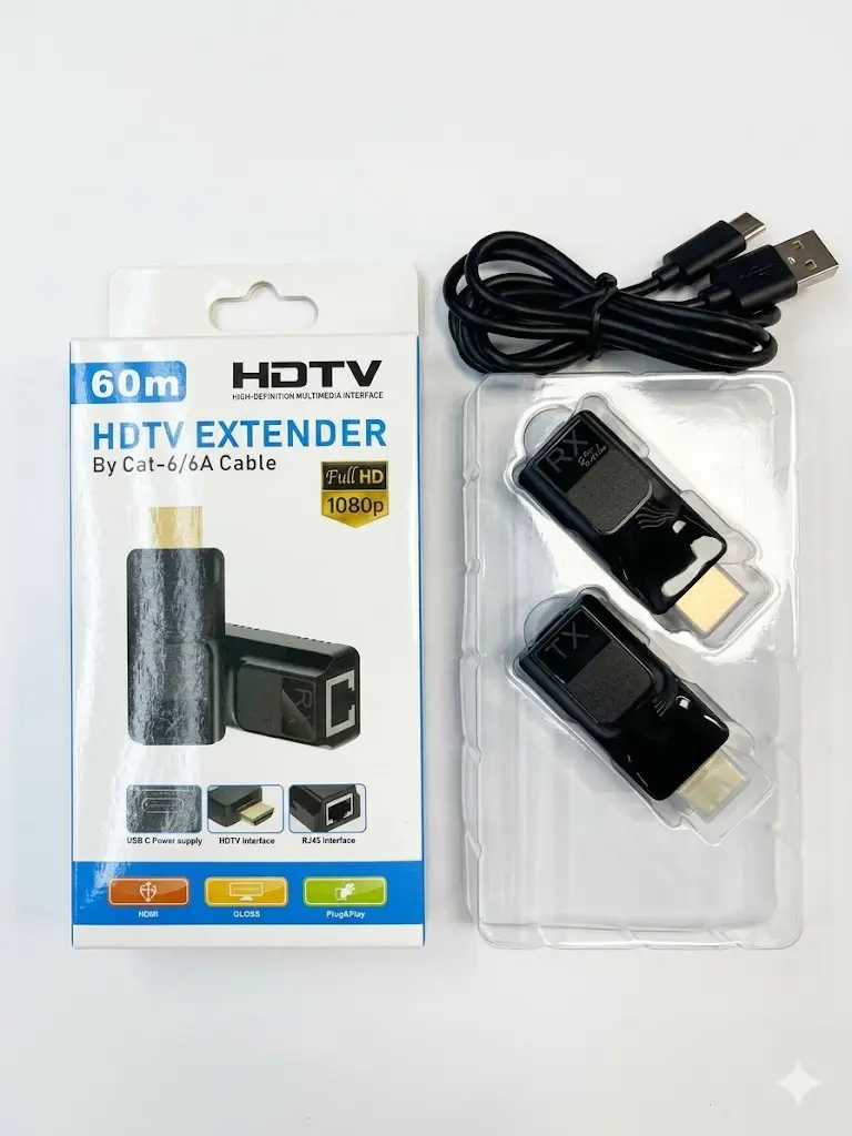 HDMI LAN EXTENDER 60 MTR { SMALL BOX }