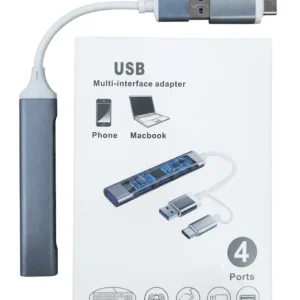HUB METAL SLIM { TYPEC + USB }