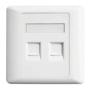 FACE PLATE IN { DOUBLE PORT }