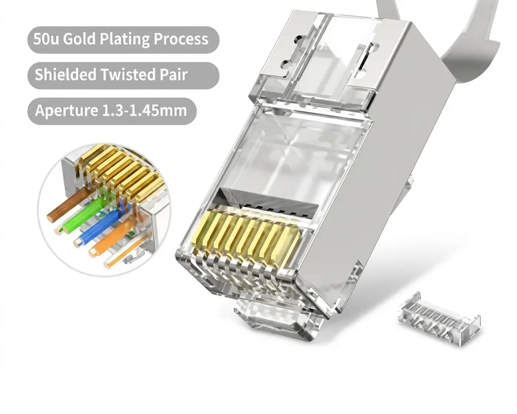 RJ45 CONNECTOR ( CAT7 METAL )