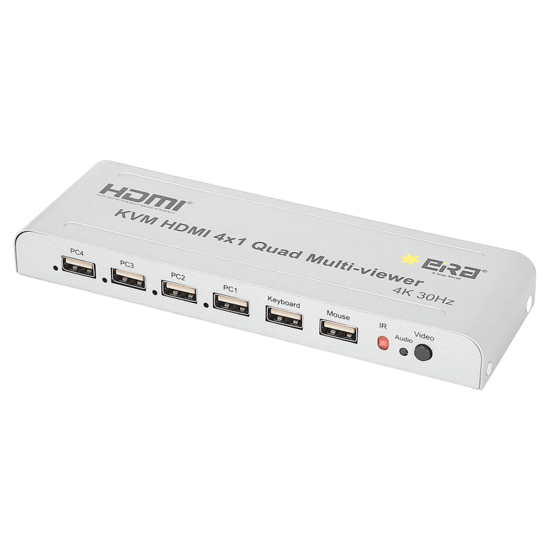EIRA QUAD MULTI-VIEWER  WITH KVM 4x1 (4K30Hz)